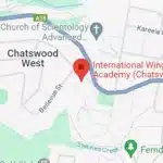 Map of Chatswood Kung Fu school